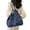 Blue, variant on Women Large Straw Beach Bag Handmade Woven Shoulder Bags Hobo Tote Handbag Purse for Summer