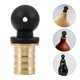 thumbnail image 1 of DEEPCRAFF 4Ud Tapones Para Botella De Vino En Estilo Calabaza Con Boca De Latón Para Bar Y Hogar, 1 of 8