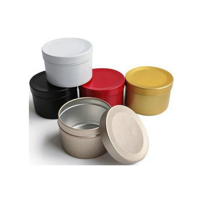 Candle Tin Round Metal Tin Box Candle Tin Aluminum Jar Storage