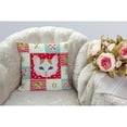 thumbnail image 4 of Turkish Van Cat Love Fabric Decorative Pillow, 4 of 4