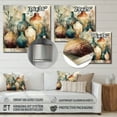 thumbnail image 4 of Designart "Artisanal Boho Pottery Green And Orange I" Boho Pottery Metal Wall Art, 4 of 5