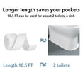 thumbnail image 7 of Caulk Tape Self Adhesive, 1 Roll Waterproof Toilet Caulk Strip, Sealer Around Base, Traditional Caulking Replacement for Bathroom, Bathtub, Floor Wall Edge Protector (Blue) 0.9x125.9", 7 of 7