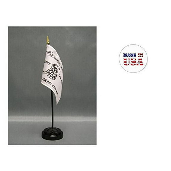Made in the USA. 2 Culpepper 4"x6" Miniature Desk & Table Flags Includes 2 Flag Stands & 2 Culpepper Small Mini Stick Flags