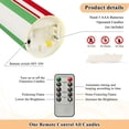 thumbnail image 5 of Iauyy Flameless Candles Battery Operated LED Pillar Candles with Remote and Timer, Red and Green Set of 2 （M), 5 of 8