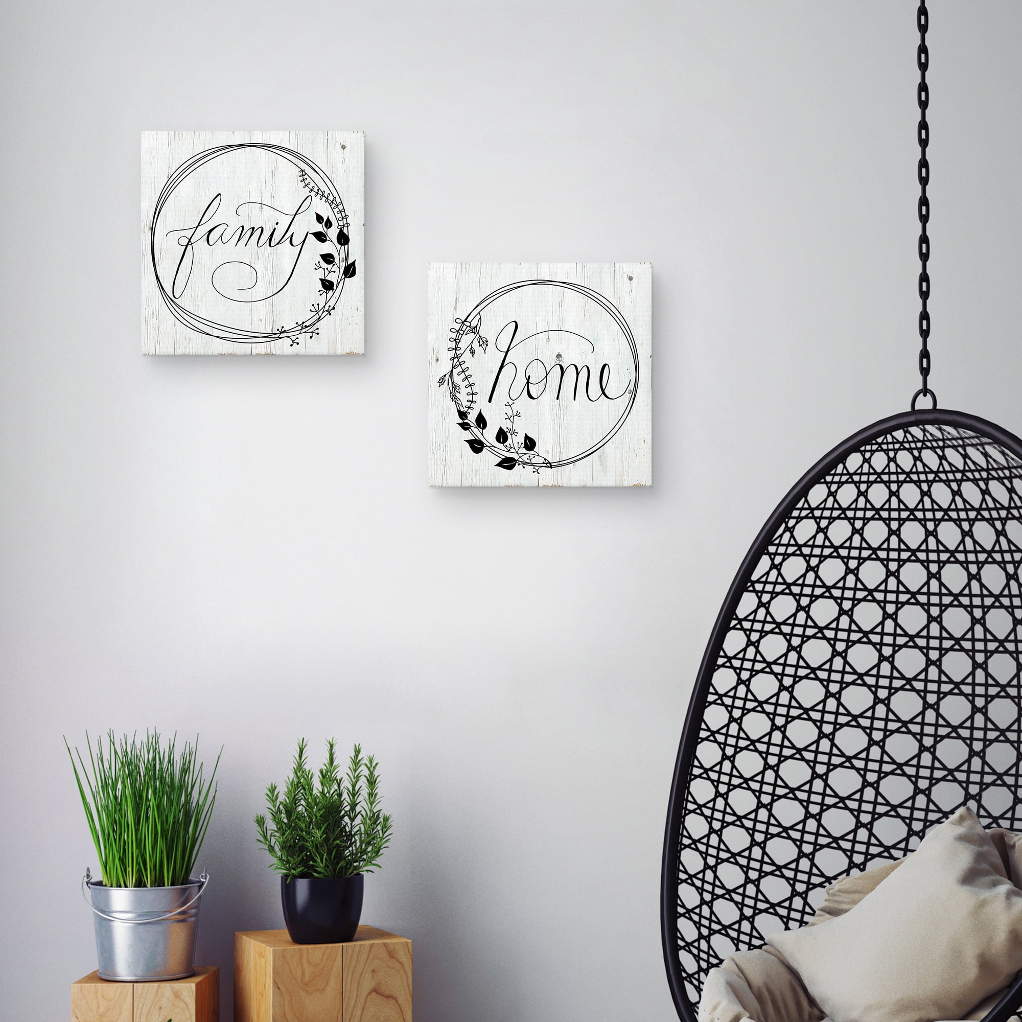 Family and Home by Daniela Santiago Set of 2 Canvas Art Prints