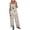 Pink, variant on Jumpers for Women Casual Tie Shoulder Sleeveless Wide Leg Jumpsuits with Pockets Summer Romper Plus Size Fashion