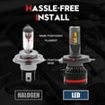 thumbnail image 6 of VEHICODE 9003 HB2 12V 45W H4 LED 6000K White Automotive Bulb fits Car 2 Pack, 6 of 10