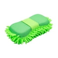 thumbnail image 2 of WANYNG Car Wash Sponge Mitt with Hand Strap Chenille Microfiber Scratch and Lint Free Car Wash Brush for Car Wash Supplies Green, 2 of 6
