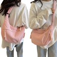 thumbnail image 2 of Crescent Bag for Women Men Nylon Crossbody Bags Multi-Pocket Sling Bag Roomy Hobo Bags Moon Bag Slouchy Dumpling Bag, 2 of 7