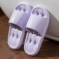 thumbnail image 4 of Leozcaa Shower Shoes Quick Dry Non-Slip Bathroom Slippers for Men Women Dorm Home Slides House Slippers, 4 of 6