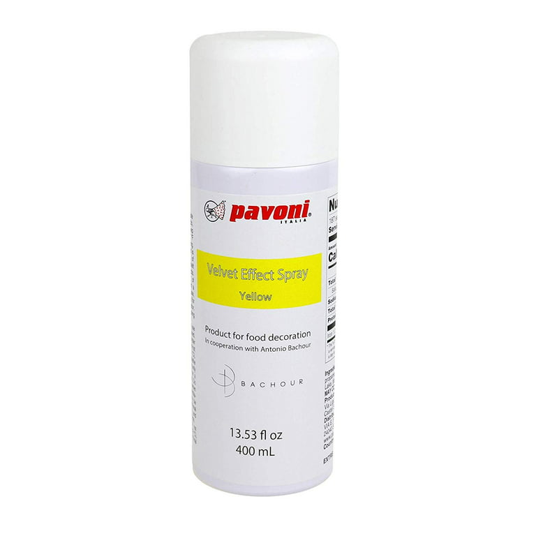 Spray effet velours jaune Patisdécor 100 ml