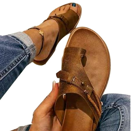 

Women s Orthotics Sandals Correction PVC Fabric Open Toe Slippers Flat Heel Flip Flops Summer Casual Beach