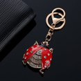 thumbnail image 4 of Lovely Rhinestone Ladybug Beetle Keychain Key Chain Holder Bag Charm Car Keyring Accessories Gifts, 4 of 4