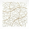 thumbnail image 2 of LuxenHome Set of 2 Gold Abstract Square Metal Wall Decor, 2 of 4