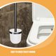 thumbnail image 4 of 2 vasos de plástico para cepillos de inodoro, soporte para baño, soporte para herramientas de limpieza de inodoros para el hogar, contenedor de limpieza, 4 of 6