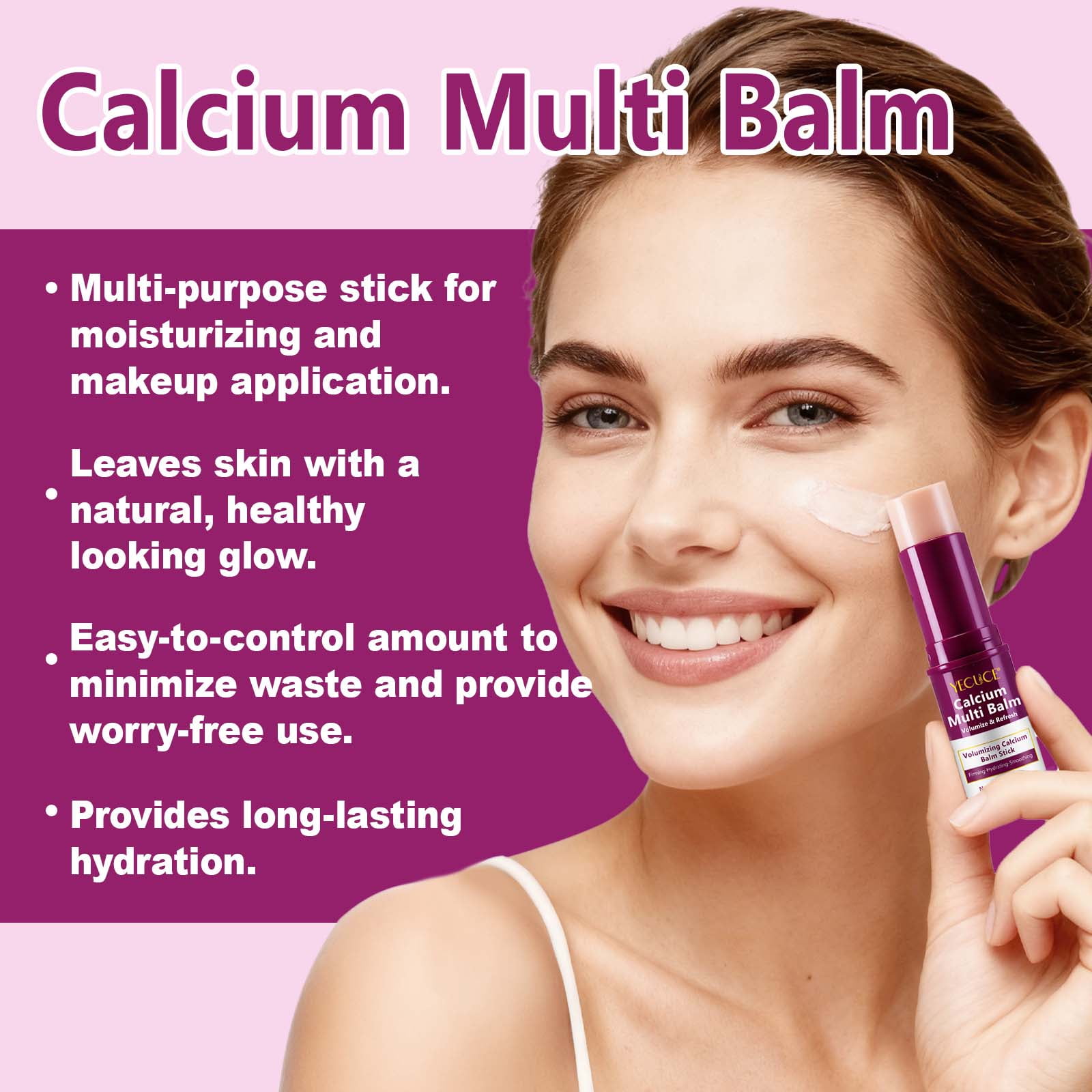 2Pack Calcium Multi Balm Stick: Firming & Hydrating Care with