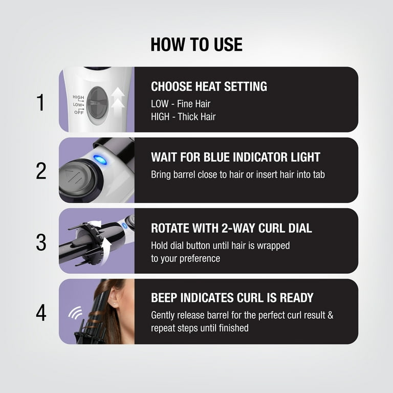 Kiss, Automatic Hair Curler, InstaWave, Ceramic Ionic Technology