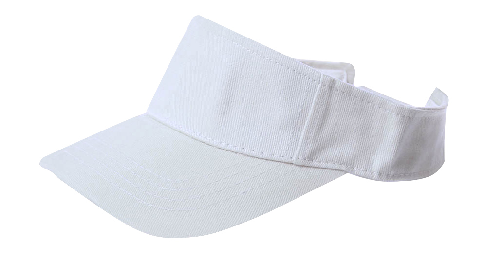 Plain Single Sports Visor- Red 