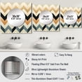thumbnail image 4 of Designart "Chevron Boho Ivory III" 0 Square Mirror For Wall Decor - Large Beige Square Printed Wall Mirror Art - Square Glam Mirror - Wall Mounted Square Large Mirror, 4 of 5