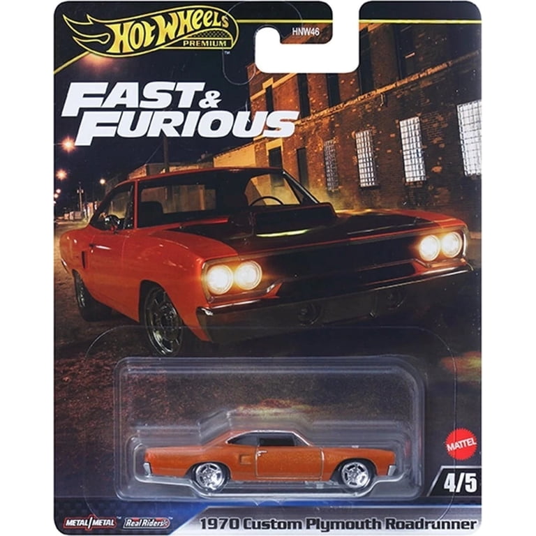 Hot Wheels Fast & Furious Die-Cast Cars 5-Pack Set, L Case