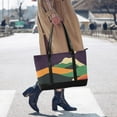 thumbnail image 4 of FORMRS Canvas Laptop Tote Bag for Women with 15.6" Computer Compartments Shoulder Handbag, Purple Mountain, 4 of 7