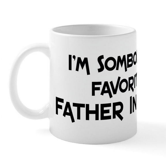 CafePress - Favorite Father In Law Mug - 11 oz Ceramic Mug - Novelty Coffee Tea Cup
