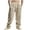 Khaki, variant on ZQUUVOU Men Casual Loose Wide Leg Pants Drawstring Pockets Exercise Straight Barrel Pants Olive Green