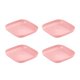 thumbnail image 5 of Bandeja de almacenamiento de 4 piezas Práctico Durable Suministros de cocina decorativos Contenedor Vajilla Vajilla para picnic Café Oficina Sala de e Rosado BLESIY none, 5 of 8