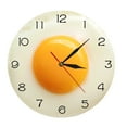 thumbnail image 1 of Creative Wall Clock Poached Egg Shape Clock Living Room Decor Battery Powered, 1 of 7