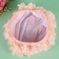 thumbnail image 2 of EeaseMX 1 gorro de natación para mujer, cómodo y transpirable, con diseño de flores 3D, para nadar, para mujeres y niñas (rosa), 2 of 8
