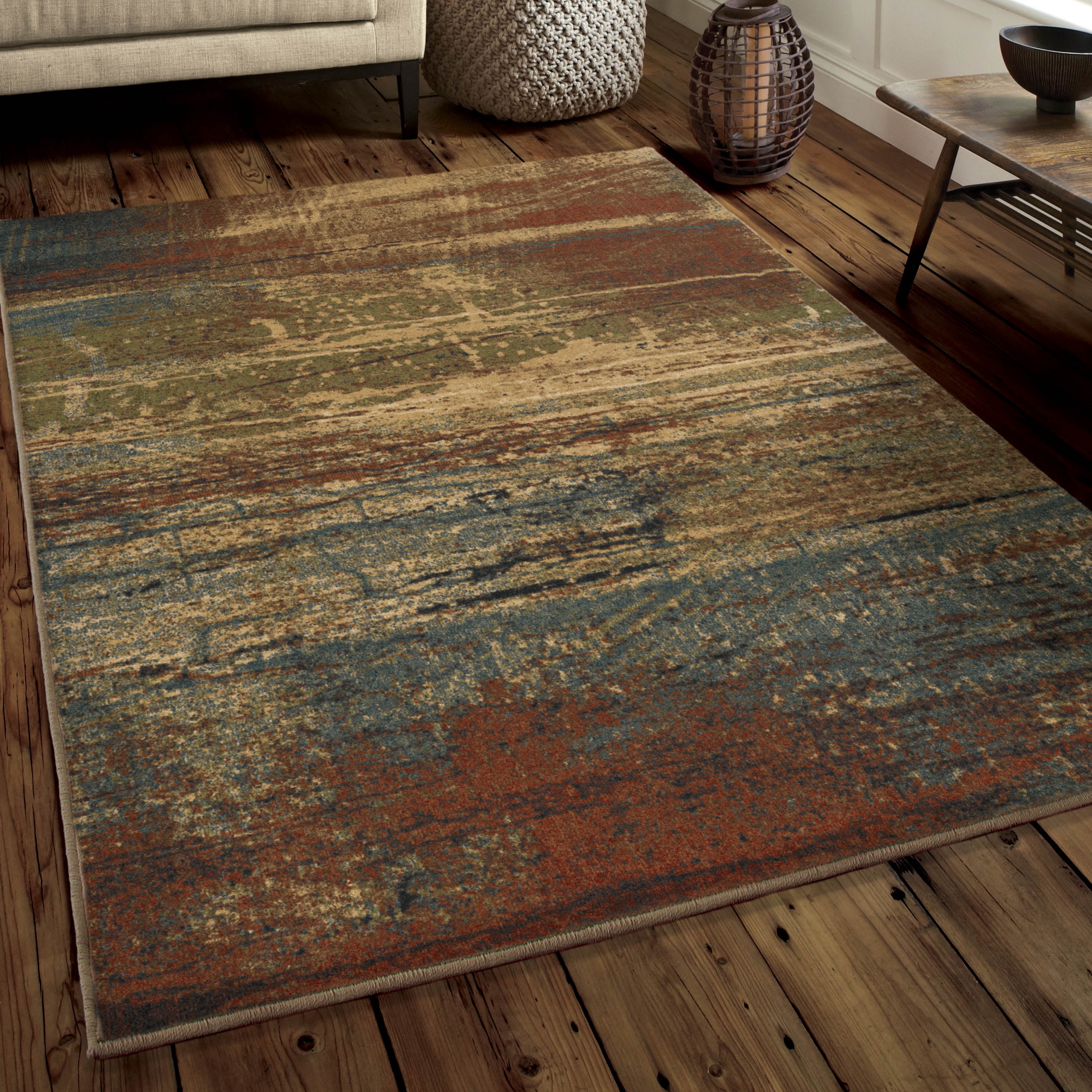 Orian Rugs Voyage Cabana Sunset Dark Multi Area Rug or Runner
