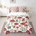 thumbnail image 2 of YST Ensemble de Literie 7 Pcs Champignon Rouge pour Enfants, Champignons Botaniques Lit Tout-en-un, Grand Lit Grand, 2 of 5