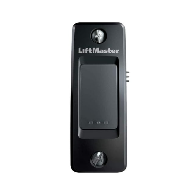 LiftMaster 883LMW Wall-Mounted Wired Push Garage Door Opener and Doorbell Button with Light Button