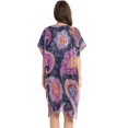 thumbnail image 3 of BZSMCE Women Creatively Paisley Dreams Print Beach Cover-ups Size:S-2XL, 3 of 7