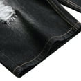 thumbnail image 4 of DDAPJ pyju Ripped Frayed Jean Shorts for Men,Mens Denim Shorts Slim Fit Straight Leg Shorts Distressed Moto Biker Jean Shorts, 4 of 9