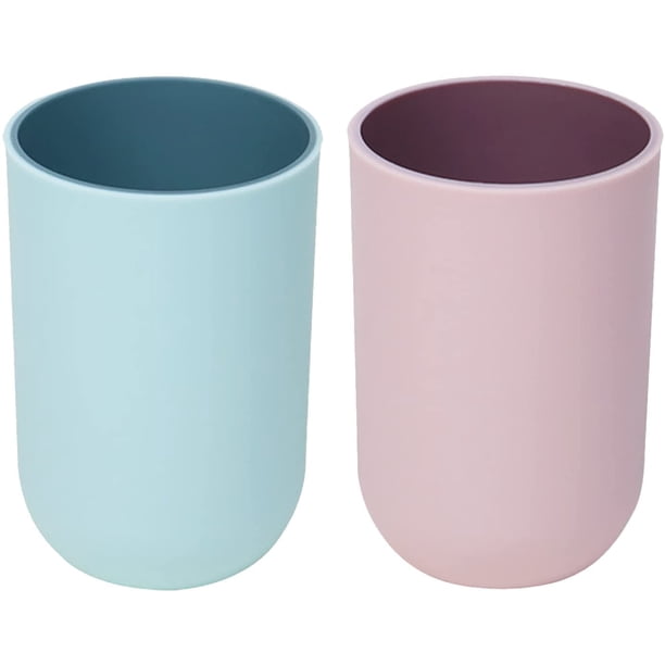 Taza de cepillo de dientes para niños, soporte para cepillo de dientes, taza de cepillo de dientes de 2 piezas para viaje, Camping, almacenamiento de baño, accesorios de baño