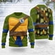 thumbnail image 4 of Suéteres de punto navideños feos para cosplay de The Ultimates Heroe, jerséis de regalo de Navidad, tops para parejas, fiestas, unisex, informales, 3, 4 of 5