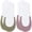 green and purple, variant on 2Pairs Green Purple Half Toe Invisible Socks for Women High Heels Daily Wear