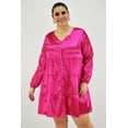 thumbnail image 1 of Vestido de satín Roman Fashion Tallas Extras 1250 Fiusha Fucsia 36, 1 of 6
