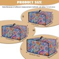 thumbnail image 4 of ZIATUBLES Boho Mandala Flower Print Toaster Oven Cover Dust Stain Kitchen Appliance Protection with Side Pocket Easy to Clean Home Counter Decorative Accessories, 18.5" x 14.5" x 9", 4 of 8