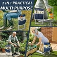 thumbnail image 2 of Garden Kneeler and Seat, 10.2" Wider Heavy Duty Thick Gardening Bench for Kneeling and Seat - Multifunctional Kneeler Bench, Gardening Gifts for Women, Seniors Grandparents, Gray, 2 of 13