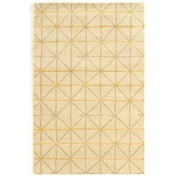Riverbay Furniture 5' x 8' Hand Tufted Rug in Ivory and Gray