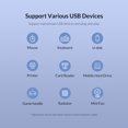 thumbnail image 2 of USB Hub Powered 3.0 Splitter con interruptores individuales para computadora Wdftyju 4 Puertos, 2 of 6