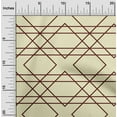 thumbnail image 1 of oneOone Cotton Flex Light Yellow Fabric Geometric & Floral Block Sewing Craft Projects Fabric Prints By Yard 40 Inch Wide, 1 of 4
