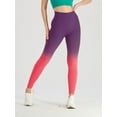 thumbnail image 3 of Women Yoga Pants Gradient Color Hip Lifting High Waist Workout Leggings Stretch Tights for Sport Running Activewear, 3 of 4