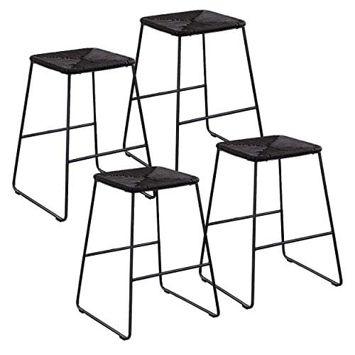 BALNATI 4-PACK STACKABLE RATTAN OUTDOOR COUNTER STOOLS - Walmart.com