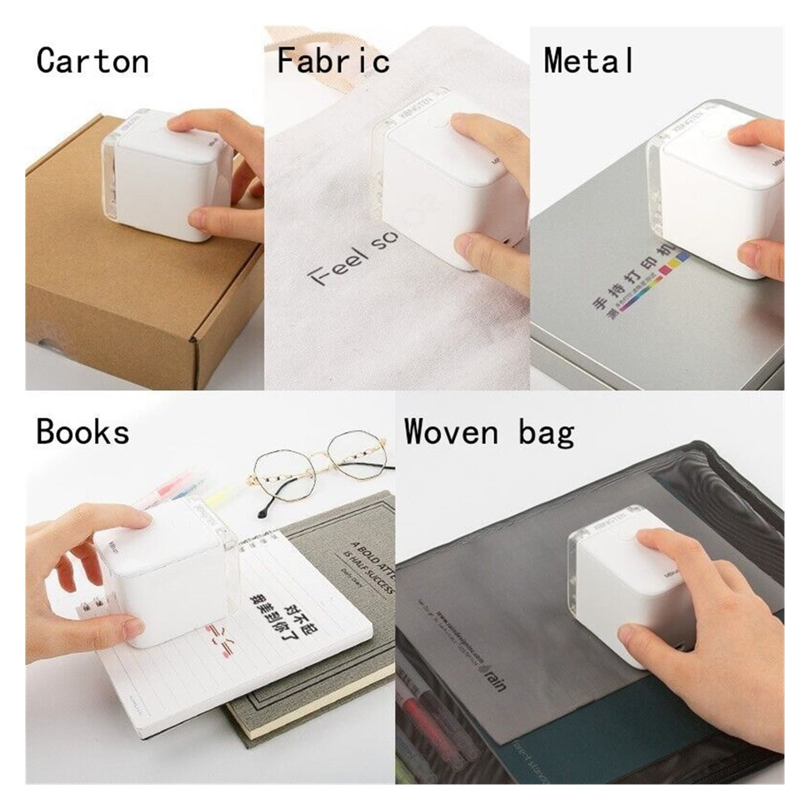 Printer Tattoo Handheld Printer Portable Color Mini Wifi Bluetooth Mobile Printers Handheld Inkjet ,Compact Design