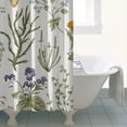 thumbnail image 5 of Watercolor Rustic Wildflower Shower Curtain – Botanical Floral Print for Farmhouse Bathroom Makeover, 5 of 5