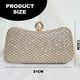 thumbnail image 2 of Bolso de mano con diamantes de imitación y cierre de cristal, utilizado para bolsos de noche en bodas y fiestas., 2 of 5