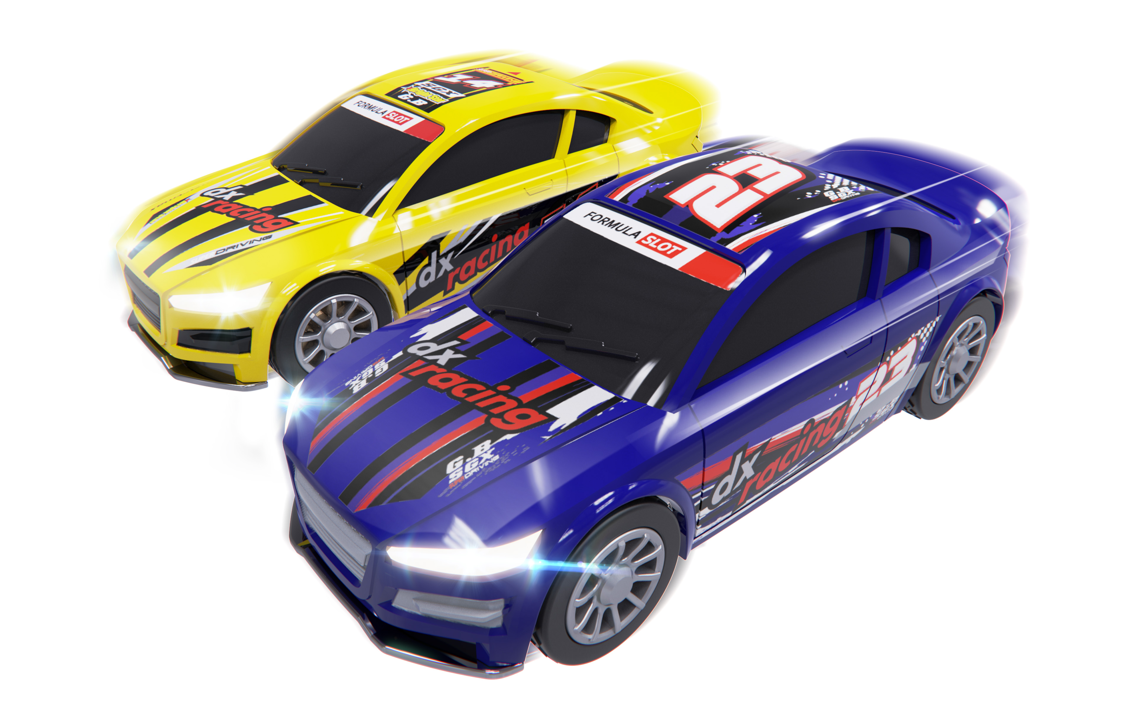 GB Pacific 57-Piece Battery Operated Road Race Track for Ages 3 and up